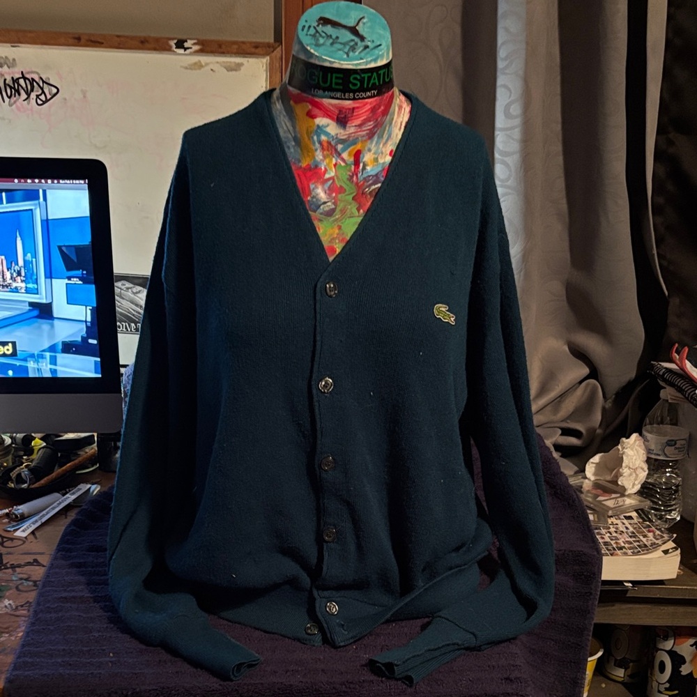 Men's Classic Navy Cardigan Sweater